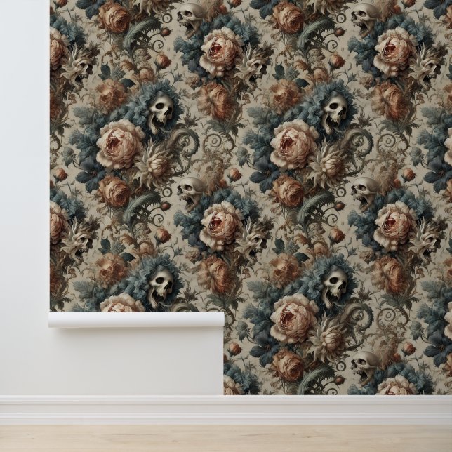 Das chthonische Ossuary - Gotisches Viktorianische Tapete (Anwendung)