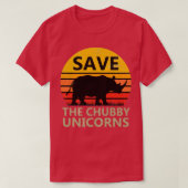 Das Chubby Unicorn Essential gerettet T-Shirt (Design vorne)
