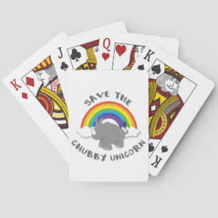 Das Chubby Unicorn Rhino gerettet Spielkarten