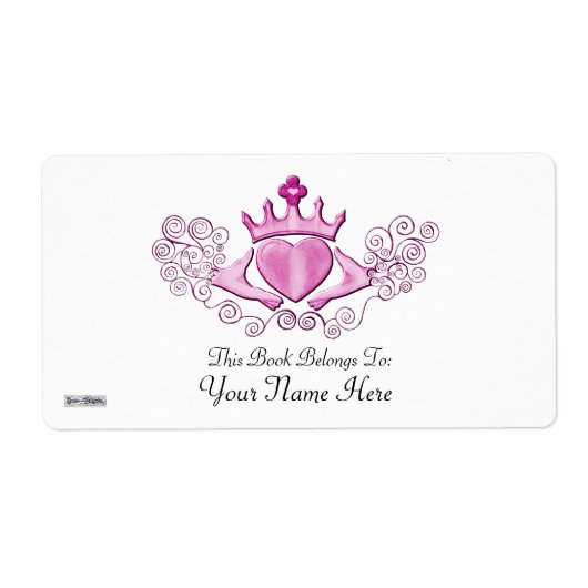 Das Claddagh (rosa) (Vorne)