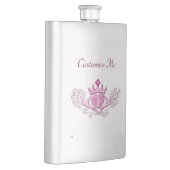 Das Claddagh (rosa) Flachmann (Rechts)