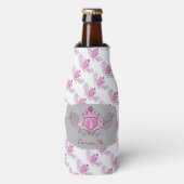Das Claddagh (rosa) Flaschenkühler (Flaschenvorderseite)