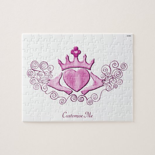 Das Claddagh (rosa) Puzzle (Horizontal)