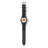 Das Claddagh (Vollfarbe) Armbanduhr (Gurtband)