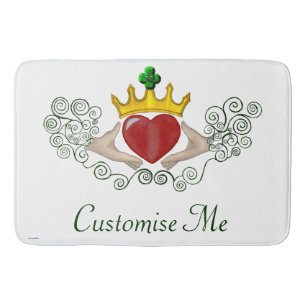 Das Claddagh (Vollfarbe) Badematte