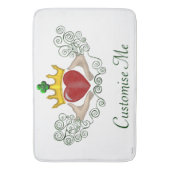 Das Claddagh (Vollfarbe) Badematte (Vorderseite Vertikal)