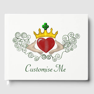 Das Claddagh (Vollfarbe) Gästebuch