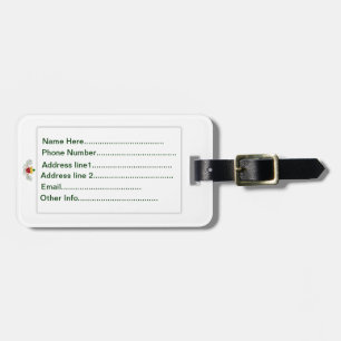 Das Claddagh (Vollfarbe) Gepäckanhänger