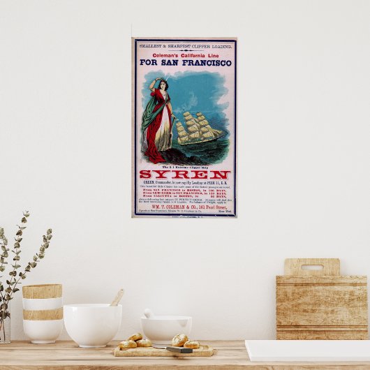Das Clipper Ship - Syren Poster (Küche)
