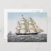 Das Clipschiff "Flying Cloud" Postkarte (Vorne/Hinten)