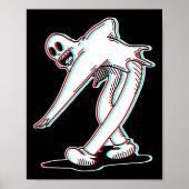 Das Clown Ghost Glitch Tanzen Poster (Vorne)