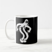 Das Clown Ghost Shaky Spooky Blackwork Kaffeetasse (Links)
