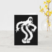 Das Clown Ghost Shaky Spooky Blackwork Karte (Gelbe Blume)