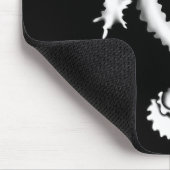 Das Clown Ghost Shaky Spooky Blackwork Mousepad (Ecke)