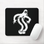 Das Clown Ghost Shaky Spooky Blackwork Mousepad (Mit Mouse)