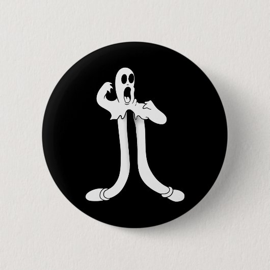 Das Clown Ghost Splits Blackwork Button (Vorderseite)