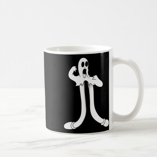 Das Clown Ghost Splits Blackwork Kaffeetasse (Rechts)