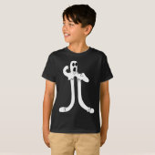 Das Clown Ghost Splits Blackwork T-Shirt (Vorne ganz)