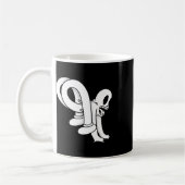 Das Clown Ghost Twisty Blackwork Kaffeetasse (Links)