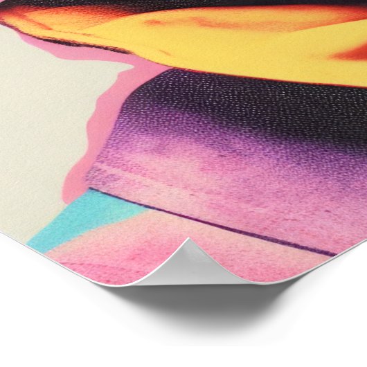 Das Clown lächelt Poster (Ecke)