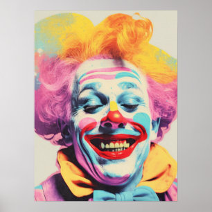 Das Clown lächelt Poster