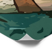 Das Clownpuppenportrait Poster (Ecke)