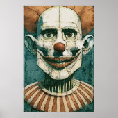 Das Clownpuppenportrait Poster (Vorne)