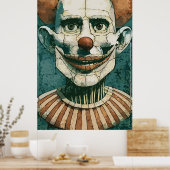 Das Clownpuppenportrait Poster (Küche)