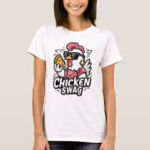 Das Cluckin-Logo für Coole Hühnerschwänze T-Shirt (Vorderseite)