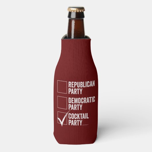 Das Cocktail-Party Flaschenkühler (Flaschenvorderseite)