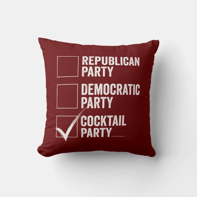 Das Cocktail-Party Kissen (Vorderseite)