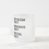 Das Cocktail Party Mattierte Glass Coffee Tasse (Vorderseite Links)