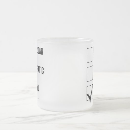 Das Cocktail Party Mattierte Glass Coffee Tasse (Mittel)