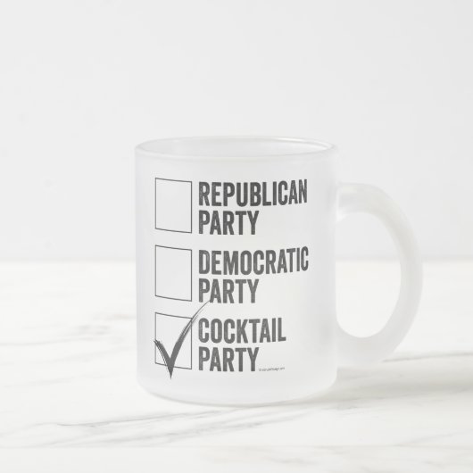 Das Cocktail Party Mattierte Glass Coffee Tasse (Rechts)