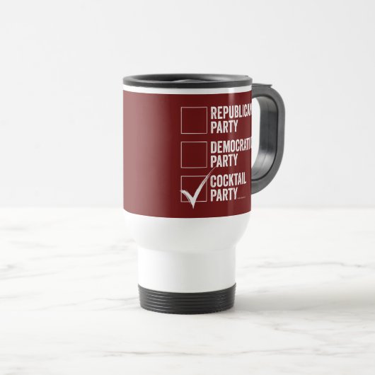 Das Cocktail-Party Reisebecher (VorderseiteRechts)