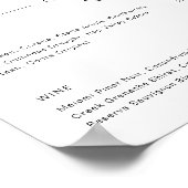 Das Cocktailmenü der Unterschrift "Uurs & Hure Wat Poster (Ecke)