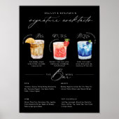 Das Cocktailmenü der Unterschrift "Uurs & Hure Wat Poster (Vorne)