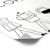 Das Coffee Corner Poster | Minimalistische Kaffeez (Ecke)