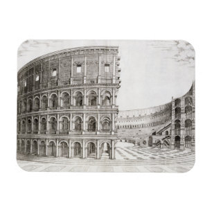 Das Colosseum, errichtet in ANZEIGE 80 (Stich) Magnet