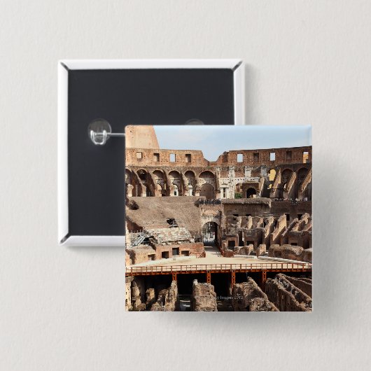 Das Colosseum oder das römische Kolosseum, Button (Vorne & Hinten)