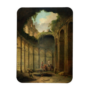 Das Colosseum, Rom (Öl auf Leinwand) Magnet
