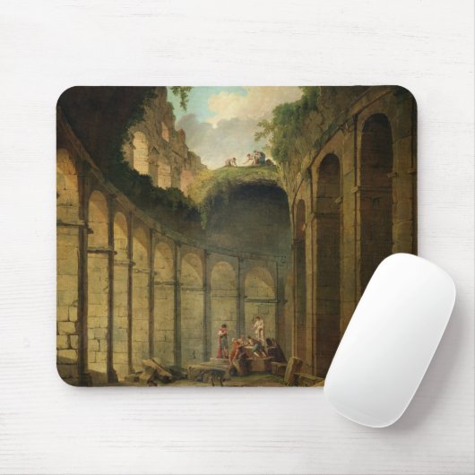 Das Colosseum, Rom (Öl auf Leinwand) Mousepad (Mit Mouse)