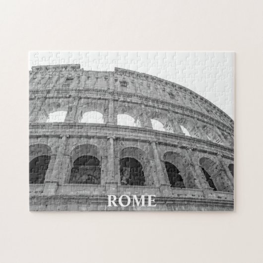 Das Colosseum, Schwarzweiss Puzzle (Horizontal)