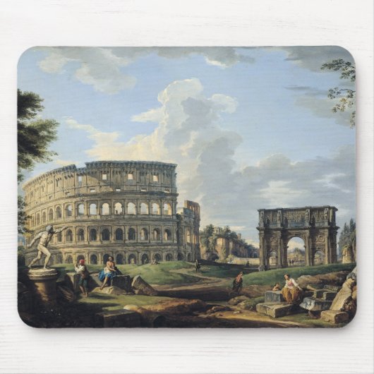 Das Colosseum und der Bogen von Constantine Mousepad (Vorne)