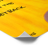 Das Comeback - Inspirierendes Kunstdruckposter Poster (Ecke)
