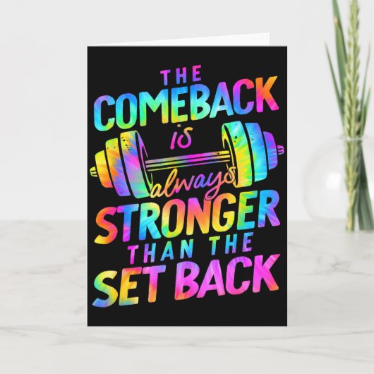 Das Comeback ist immer stärker als der Rückschlag Karte (Vorderseite)