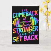 Das Comeback ist immer stärker als der Rückschlag Karte (Gelbe Blume)