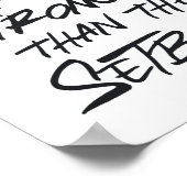 Das Comeback ist immer stärker als der Rückschlag Poster (Ecke)