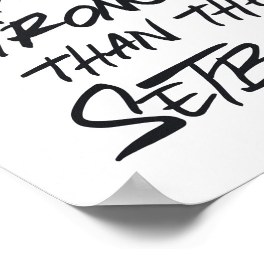 Das Comeback ist immer stärker als der Rückschlag Poster (Ecke)