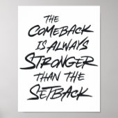 Das Comeback ist immer stärker als der Rückschlag Poster (Vorne)